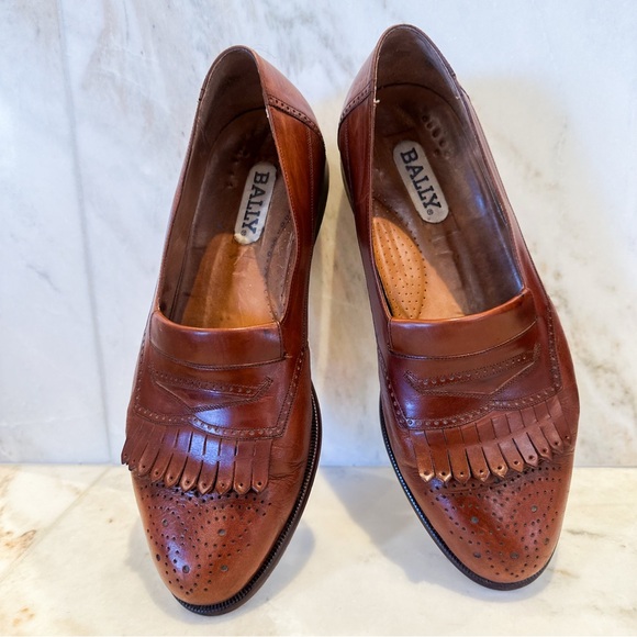 BALLY Vintage Brown Leather Loafers main image 5